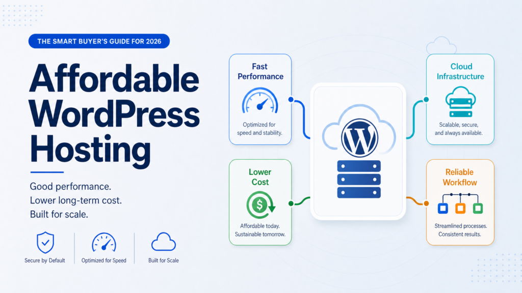 Affordable WordPress Hosting With Good Performance: The Smart Buyer’s Guide for 2026