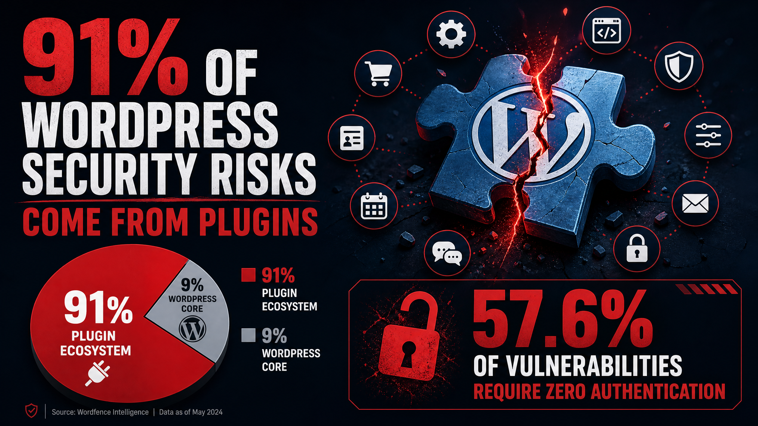 91% of Risks from Plugins