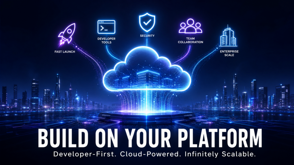The Best Hosting Platform Is the One Your Team Can Build On 1 Best hosting platform shown as a cloud foundation teams can build on with automation, security, CI/CD, and scale.